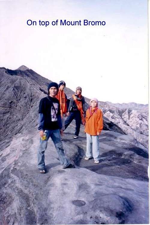 Top of Mt Bromo with my...