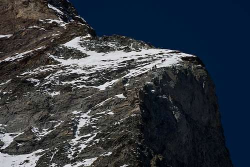 Matterhorn high on the route