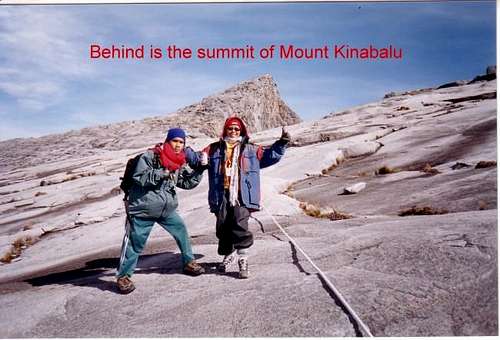 the peak of Mount Kinabalu