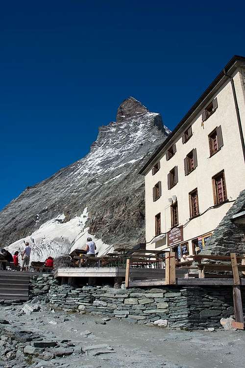 Hornli Hut and Matterhorn