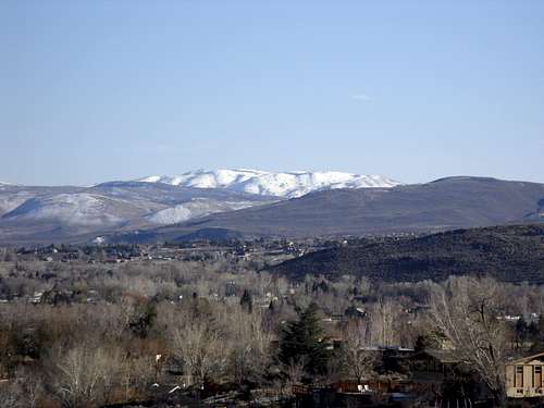 Scott Peak-McClellan Peak plateau from Reno