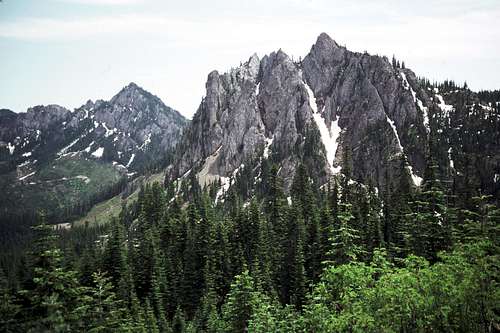 North Face of French Cabin Mountain, West Peak