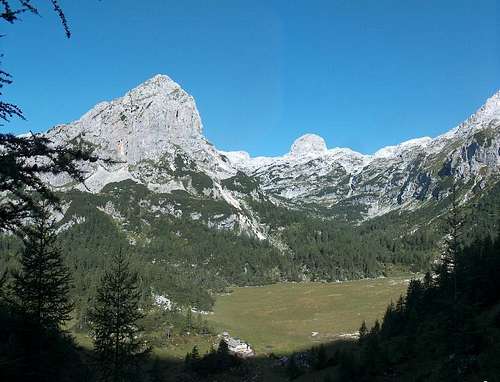 The Velska Dolina valley from Vodnikov Dom