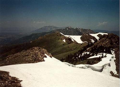 Summit view north.