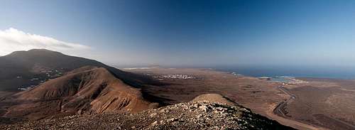 Summit View towards the south of Lanzarote