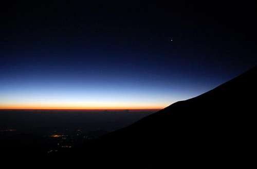 first light at 17400ft