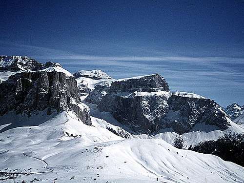 Sella group in winter -...