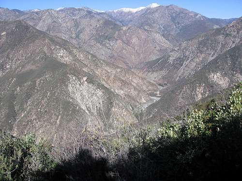 East Fork San Gabriel River and ? Mountain