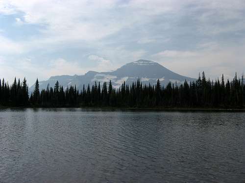 Chapman (L) and Custer (R) from Waterton's Summit Lake