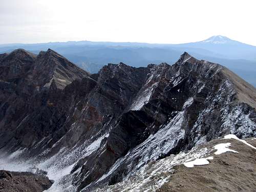 Crater Rim And Mount Adams