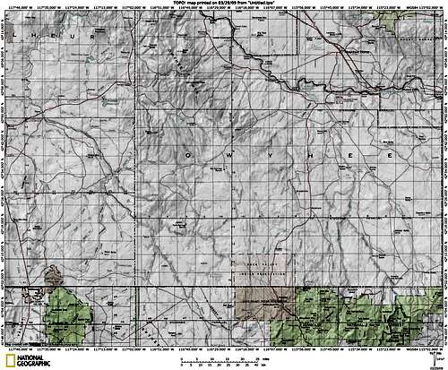 Owyhee Canyonlands Map