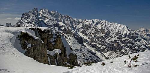 Monte Piana snowshoes route