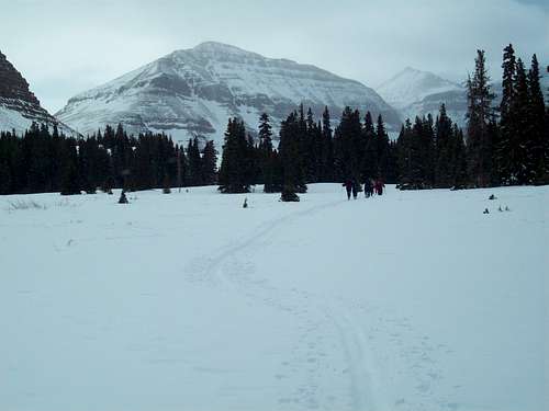 Gunsight Pass (left) and King's Peak above the notch at Anderson Pass (right)