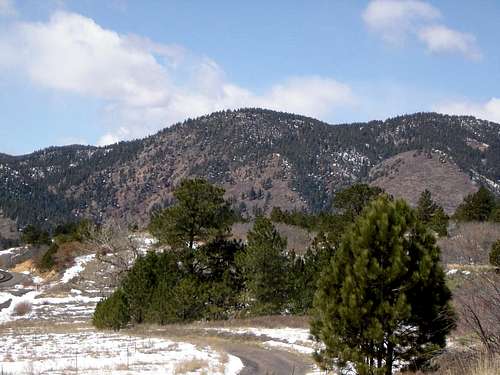 Sundance Mtn. (B) from the Santa Fe trail near Palmer Lake