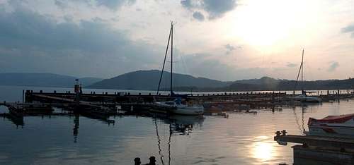 Attersee, evening panorama...