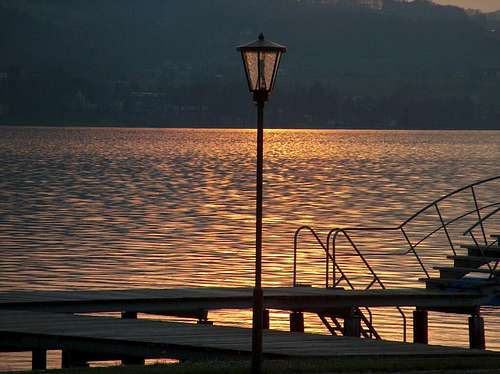 Attersee, evening panorama...