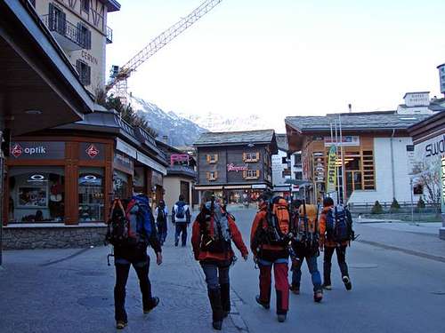 Walking in Zermatt