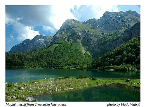 Maglic from Trnovacko Jezero lake