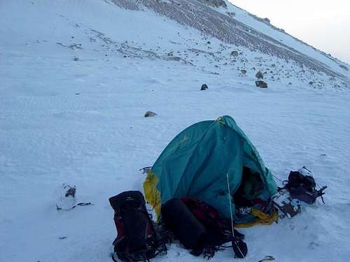 Our camp near the belly, we...