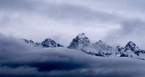 Tetons and Clouds