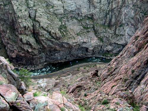 Royal Gorge - View looking down from the aerial tram