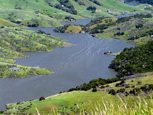 Nicasio Reservior with windy water