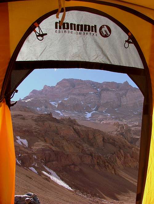 Aconcagua from my tent.