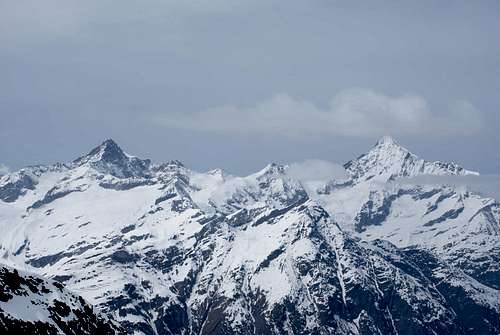 Weisshorn and Zinalrothorn