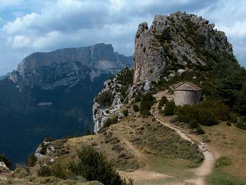 Tella and its four ermitages, overlooking the Gargantas de Escuaín, Spannish Pirenees.
