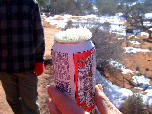 Frozen Beer in Arches