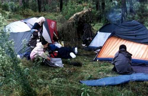 camping area at Cisentor...