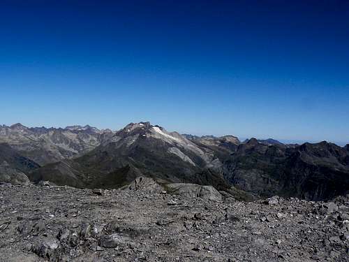 Looking West from the top of the Taillon to the Vignemale
