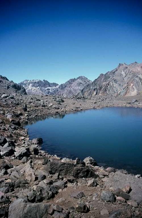 A little glacial tarn at...