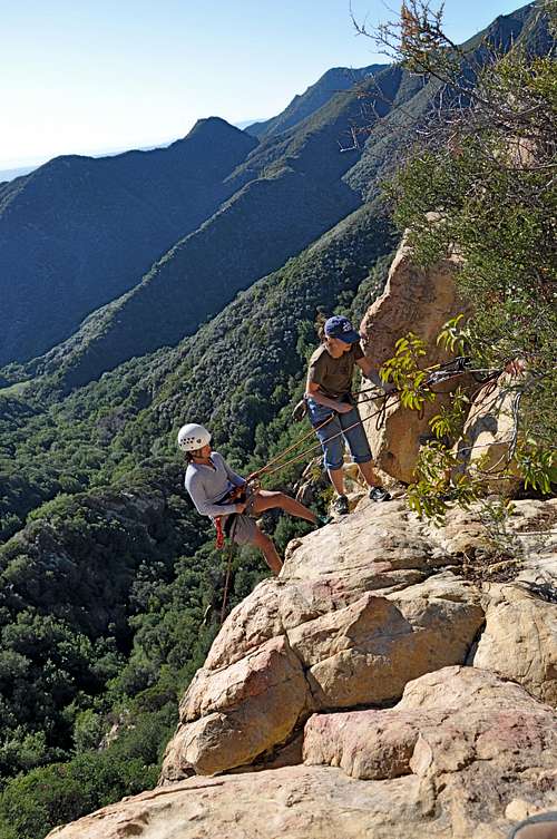 Rock climbing class on the S.Face of Gibraltar