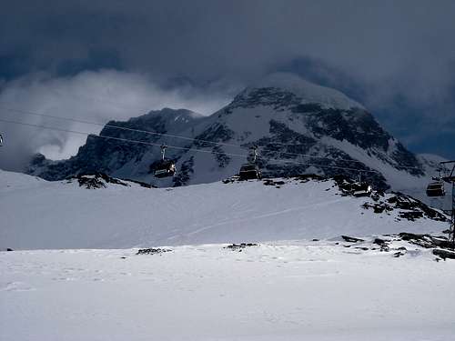 Breithorn North Face, winter
