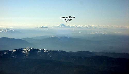 Lassen Peak seen from Casaval Ridge