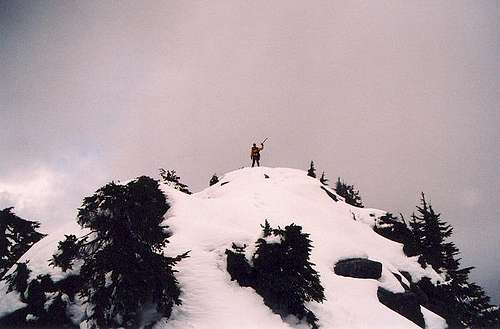 Klenke atop Bald Mountain