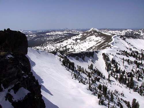 Basin Peak as seen from the...