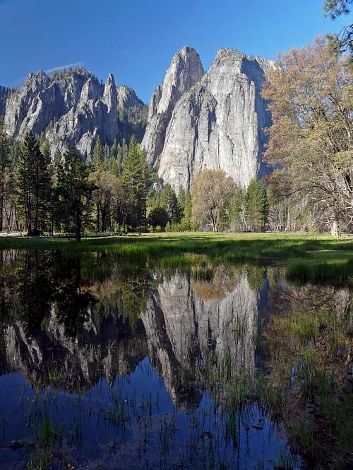 Cathedral Spires and Rocks reflection