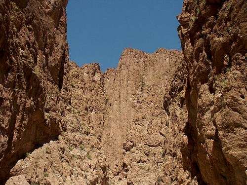 Entrance of the Todra Gorge...