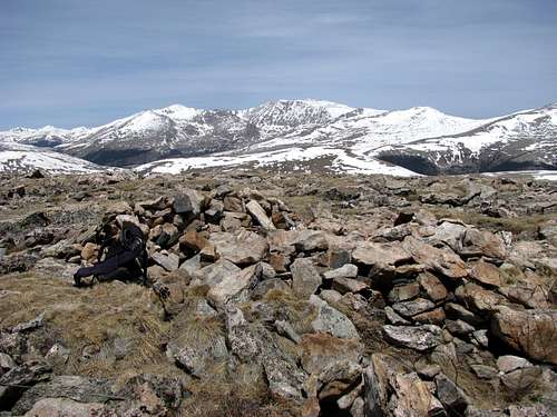 Summit with Mt. Evans in the back