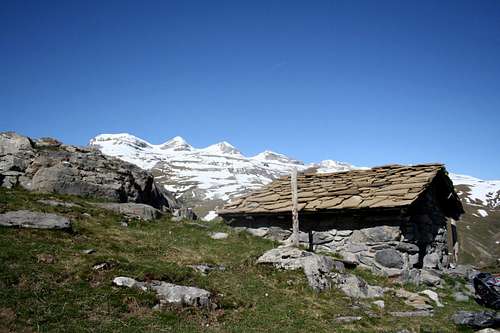 Monte Perdido from the surroundings of Nerin