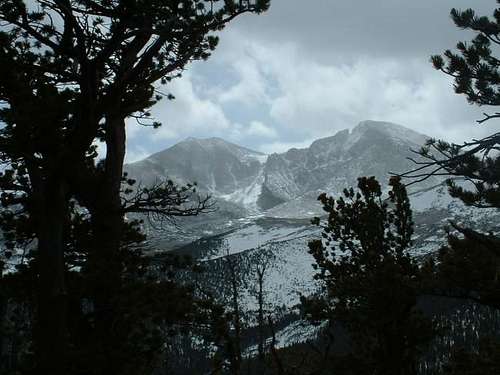3/27/04-- view of Longs Peak...