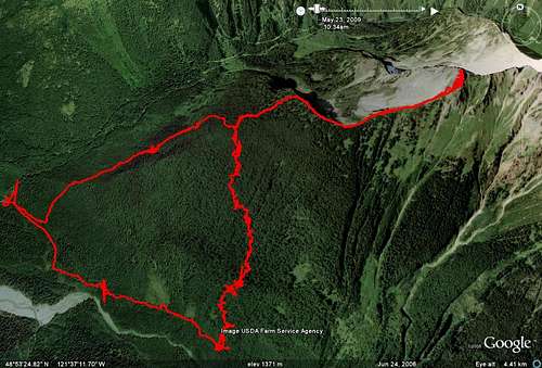 Google Earth Sefrit Route