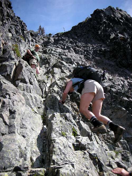 Climbing Pinnacle Peak