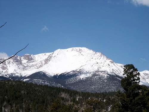 Pikes Peak summit from just...