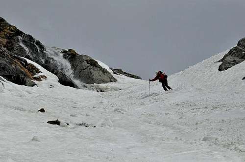 Hocheiser Ski Descent to Schwarzkarl