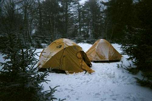 Our campsite
 Jan. 2002