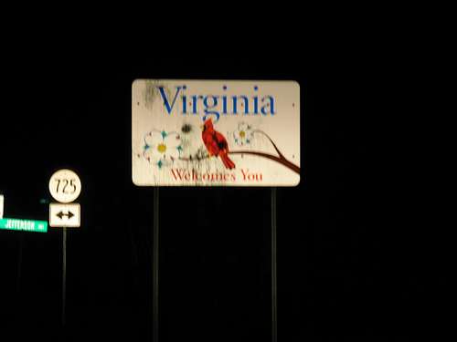 Entering Virginia