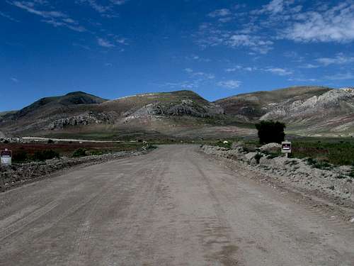 The Craner Canyon road